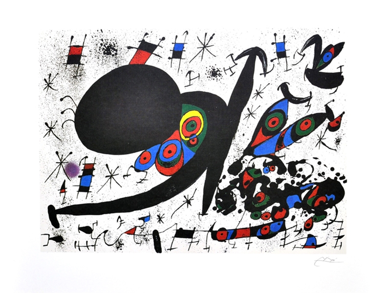 JOAN MIRO Homage To Joan Pratt Print, 24" x 18"