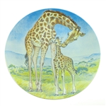 1981 "A Kiss for Mother" River Shore Ltd. by Yin-Rei Hicks Collectable Plate with Certificate 