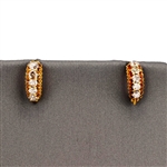 14K Yellow Gold 0.87CT Diamond Earrings -PNR-