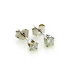 0.38 Carat No Reserve Auction Opportunity! Diamond Earrings in 14KT White Gold! 