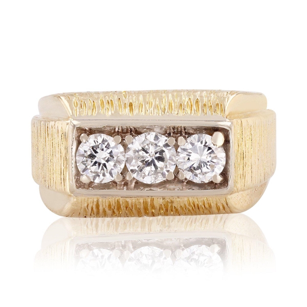 1.00ctw Diamond 14K Yellow Gold Ring (Vault_R52) 