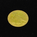 RARE HISTORIC GOLD COIN! Indian Head $2.50 Gold Coin Date 1911-D