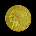 1913 $2.50 U.S. Indian Head Gold Coin (DF)