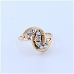 14KT Yellow Gold Diamond Ring -PNR-