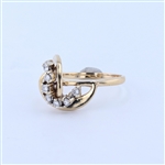 14KT Yellow Gold Diamond Ring -PNR-