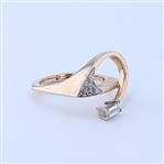 14KT Yellow Gold Diamond Ring -PNR-