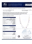 11.05ctw UNHEATED MultiColor Sapphire and 4.52ctw Diamond 18K Yellow Gold Necklace (GIA CERTIFIED) (Vault_R52) 