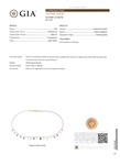 11.05ctw UNHEATED MultiColor Sapphire and 4.52ctw Diamond 18K Yellow Gold Necklace (GIA CERTIFIED) (Vault_R52) 