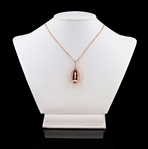 8.24ct Morganite and 0.45ctw Diamond 14K Rose and White Gold Pendant (Vault_R52) 