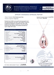 8.24ct Morganite and 0.45ctw Diamond 14K Rose and White Gold Pendant (Vault_R52) 