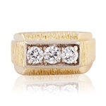 1.00ctw Diamond 14K Yellow Gold Ring (Vault_R52) 