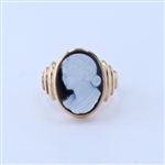 10KT Yellow Gold Cameo Ring -PNR-