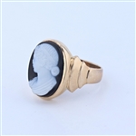 10KT Yellow Gold Cameo Ring -PNR-