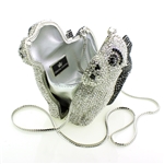 Oreo The Crystal Puppy Dog Purse with Designer Swarovski Crystal Elements!