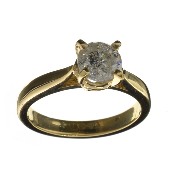 18KT Gold 1.06CT Round Cut Diamond Ring