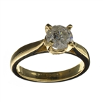 18KT Gold 1.06CT Round Cut Diamond Ring