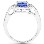 14KT. White Gold 2.77 Tanzanite and Diamond Ring -PNR-