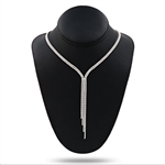 7.33ctw Diamond 18K White Gold Necklace (Vault_RR02) 