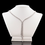 7.33ctw Diamond 18K White Gold Necklace (Vault_RR02) 