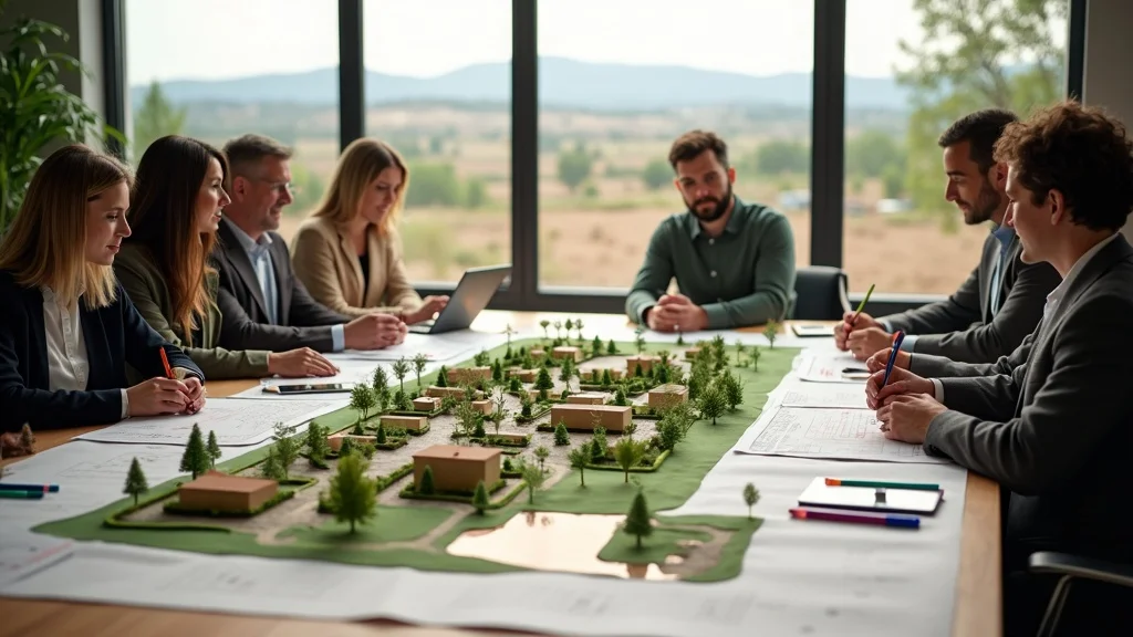 architects and planners designing masterplanned development for raw land